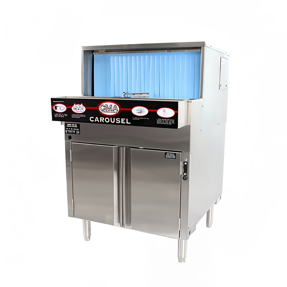 CMA Dishmachines GW-100 Low Temp Rotary Undercounter Glass Washer w/ (1000) Glasses/hr Capacity, 120v