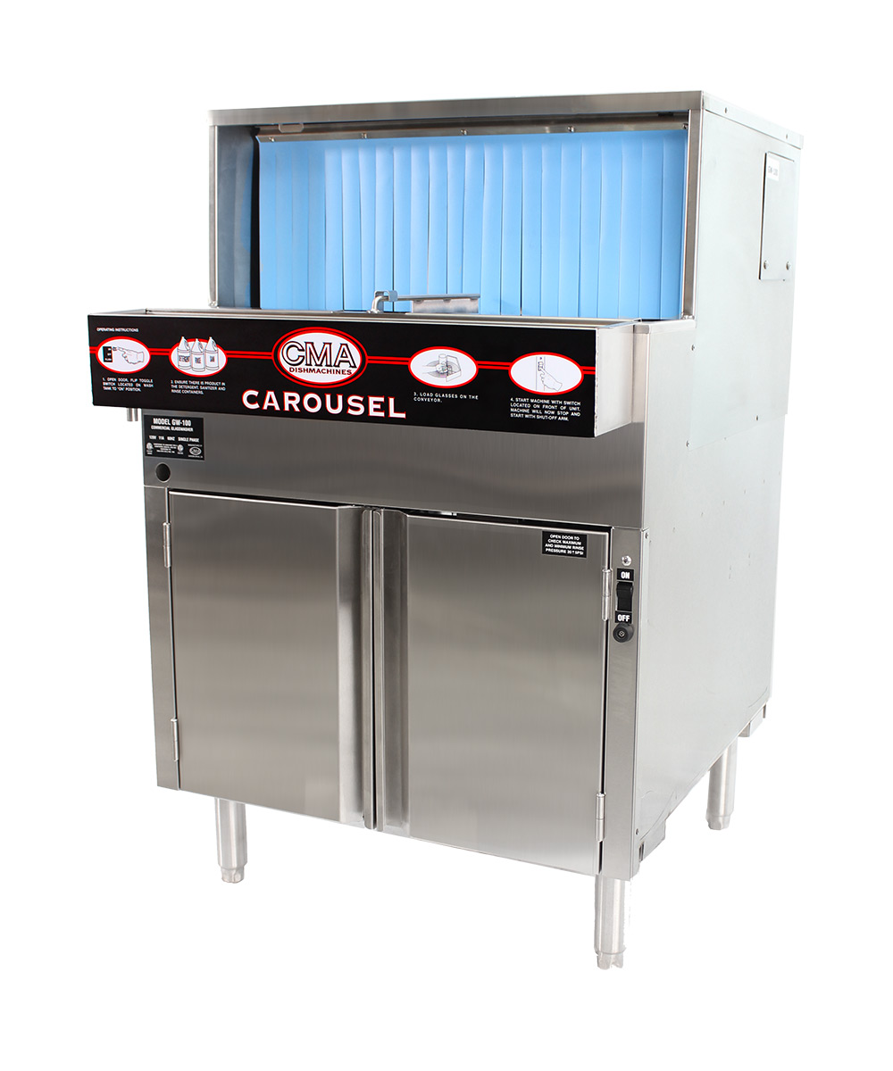 GL-C Low Temp Glass Washer 220V/60Hz/1Ph w/ScrapTrap